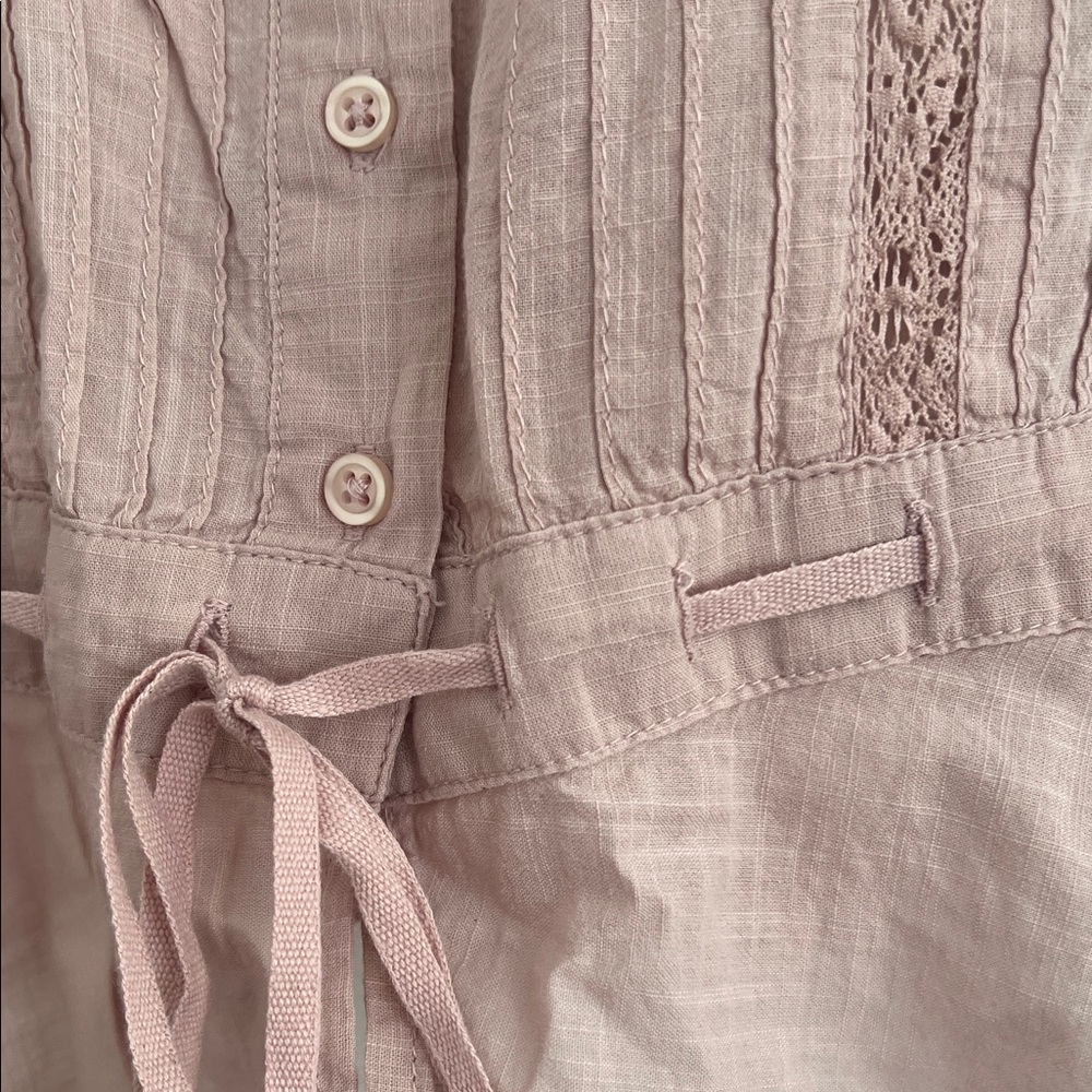 THE GREAT. Blush Pink Sleeveless Blouse - Picture 4 of 6